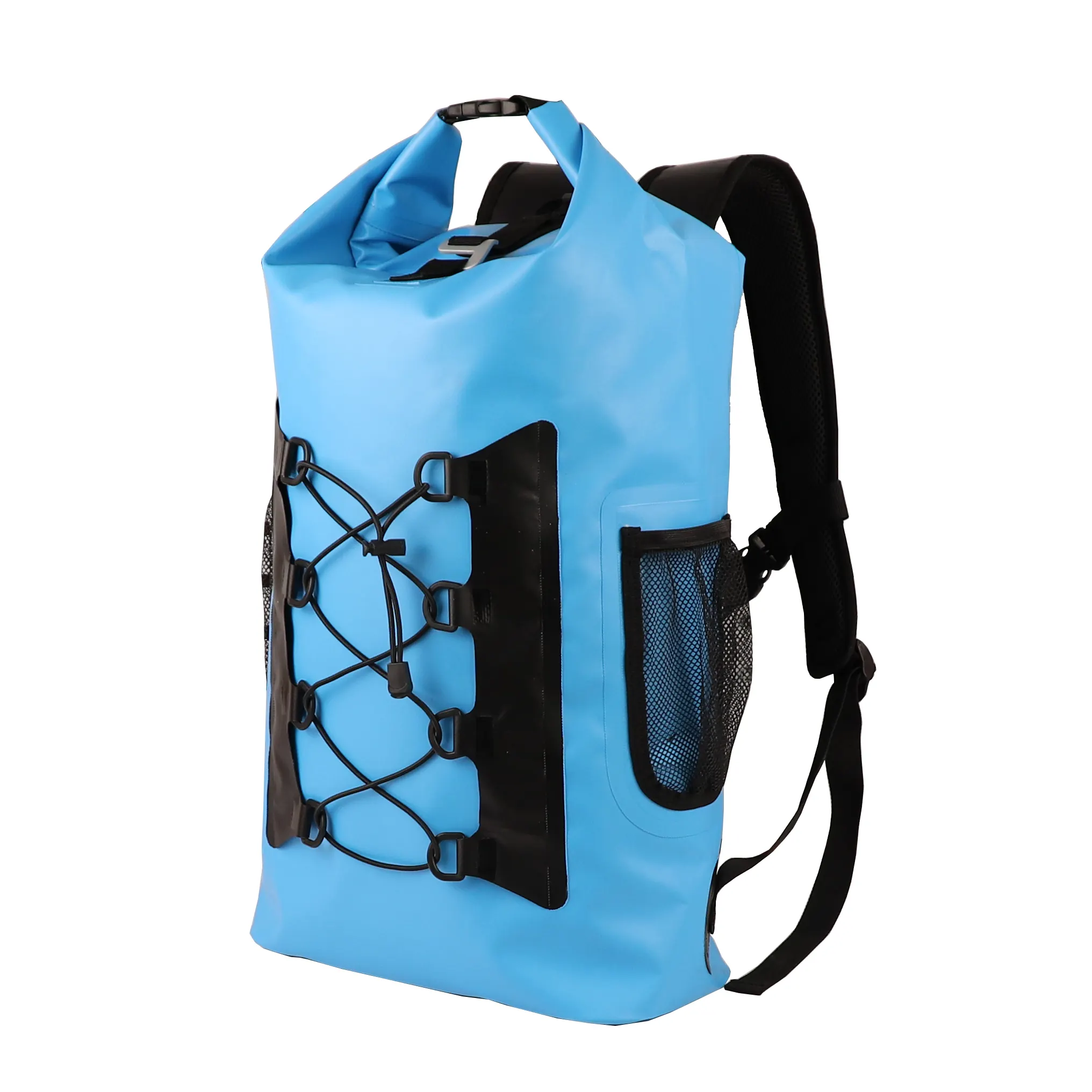 Custom Logo Discount Price Edm  Pvc Tarpaulin  Sport Travel Camping Hiking Dry Waterproof Backpack