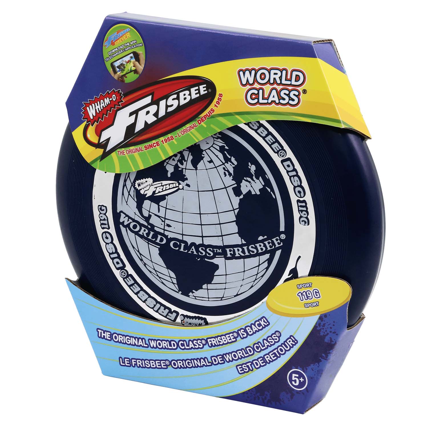 Whamo-O Frisbee - World Class Frisbee - Sport Flying Disc 119G - Lightweight - Durable Flying Disc Toys for School, Game Prizes, Party, Indoor & Outdoor Game