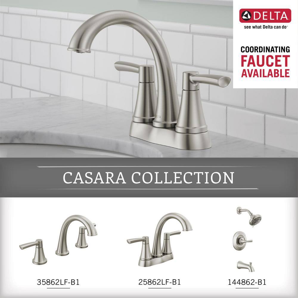 Delta Casara 24 in. Wall Mount Towel Bar in SpotShield Brushed Nickel CSA24-BN