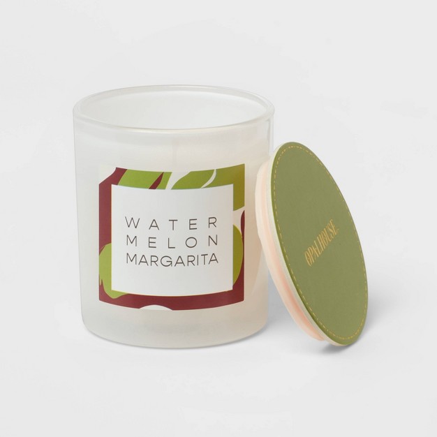 Milky Glass Jar Candle Watermelon Margarita