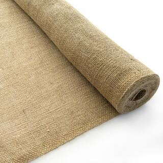 Agfabric 60 in. x 150 ft. Gardening Burlap Roll - Natural Burlap Fabric for Weed Barrier Tree Wrap Burlap Rustic Party Decor NJTR6050N1R