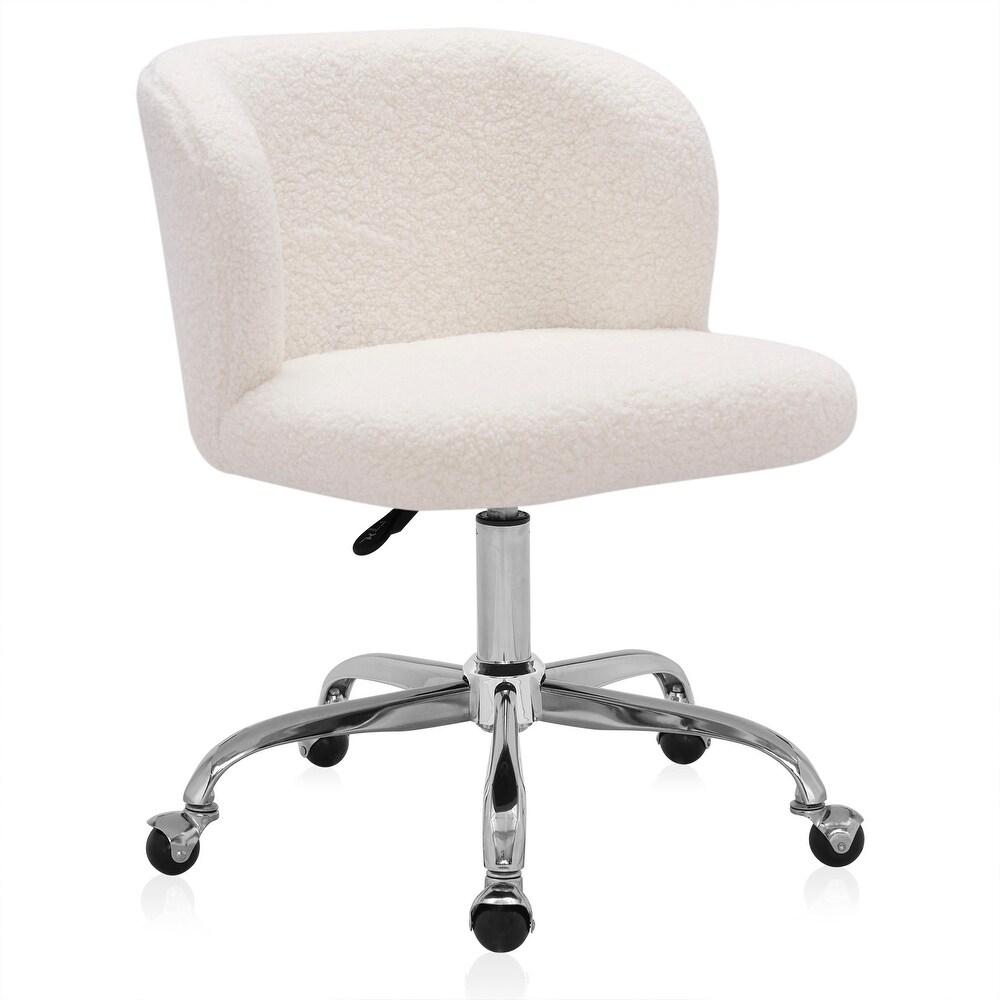 BELLEZE Aston Boucle Desk Chair Swivel Adjustable Height  8 Options