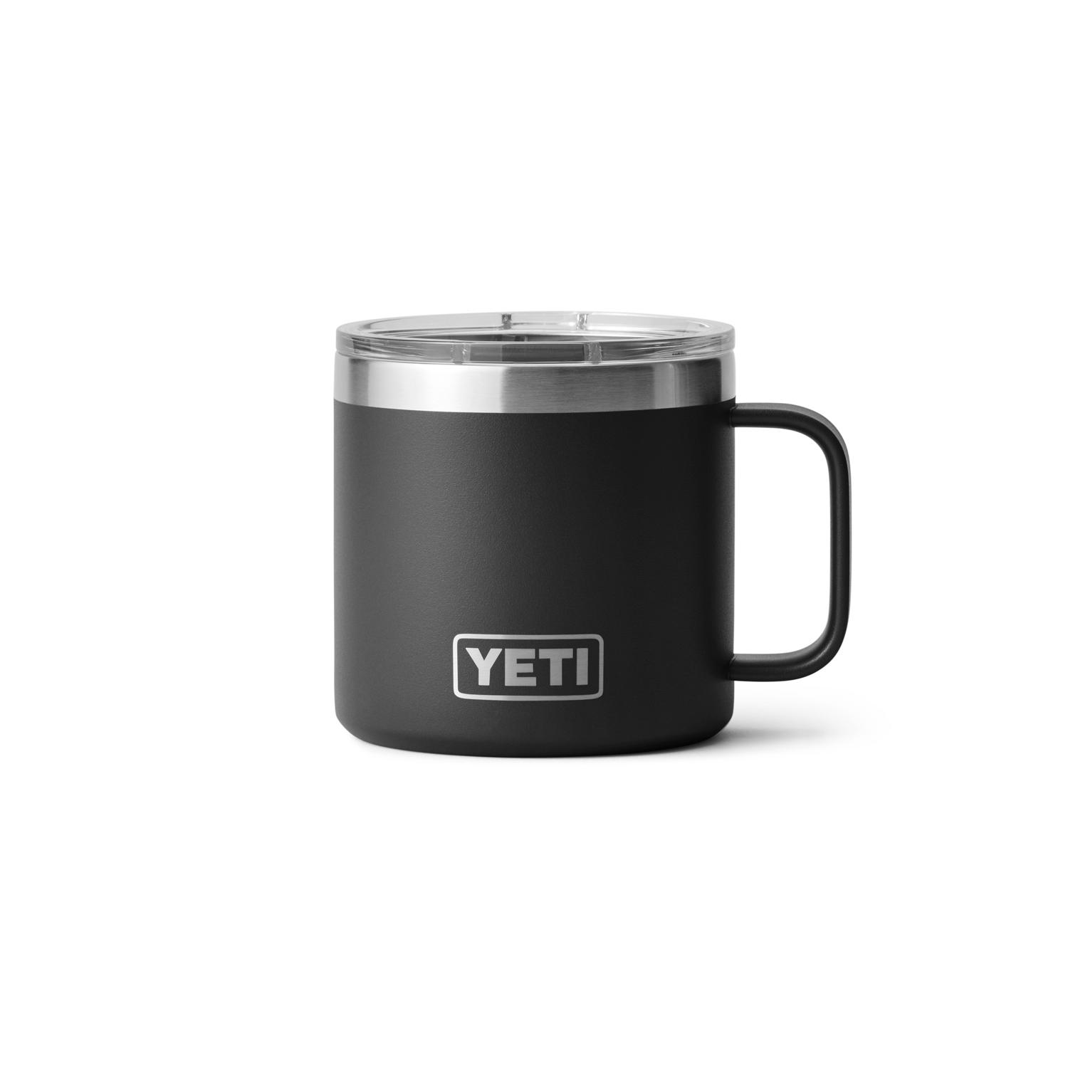 YETI Rambler 14 oz Black BPA Free Mug with Lid