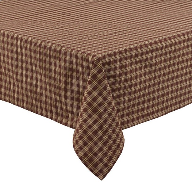 Park Designs Red Sturbridge Tablecloth 84 x27 x27 l