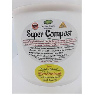 Soil Blend 12 lbs. Super Compost with MYCO Concentrated 12 lbs. Makes 60 lbs. SBSCBKT12MYCO