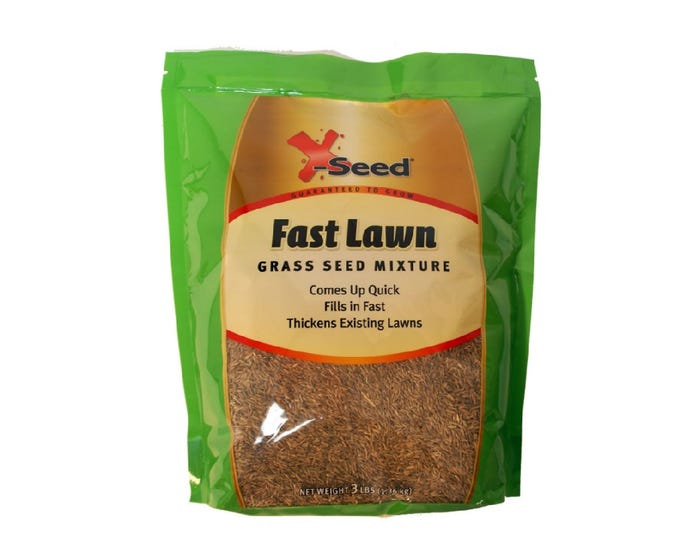 X-Seed Fast Lawn Grass Seed Mixture， 3 lb. Bag - 440AS0104UCT