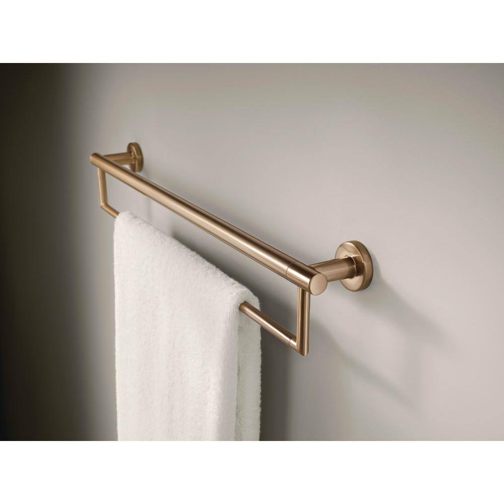 Delta Decor Assist Contemporary 24 in. Towel Bar with Assist Bar in Champagne Bronze 41519-CZ