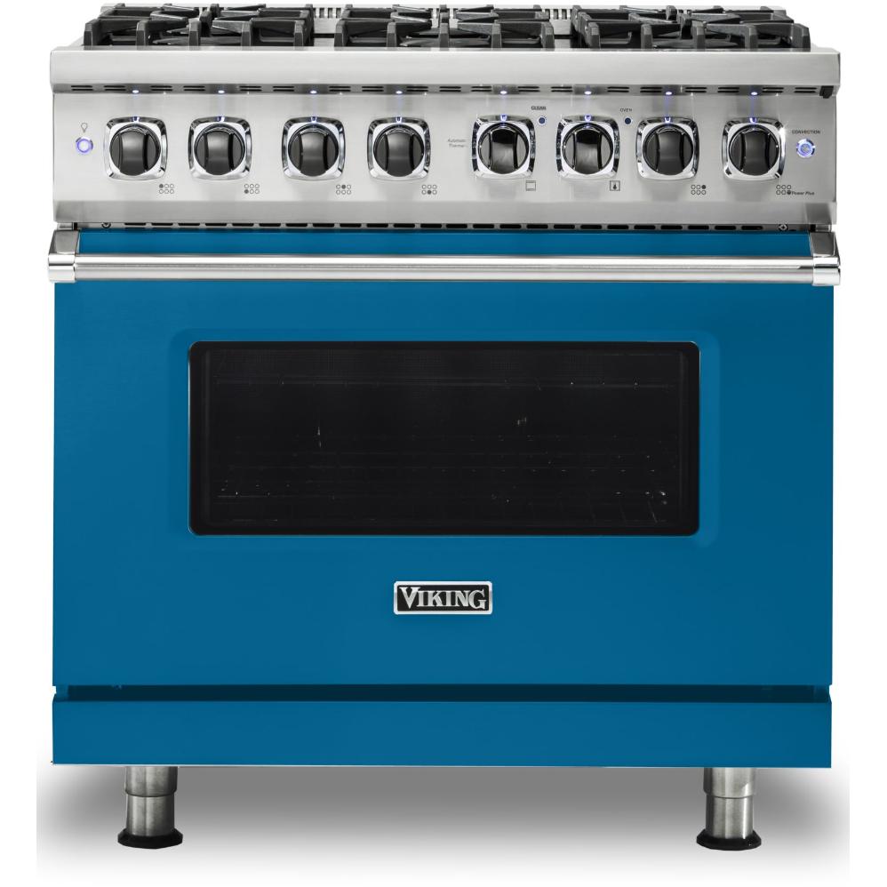 Viking 36-inch Freestanding Dual-Fuel Range with Vari-Speed Dual Flow Convection CVDR536-6BABLP