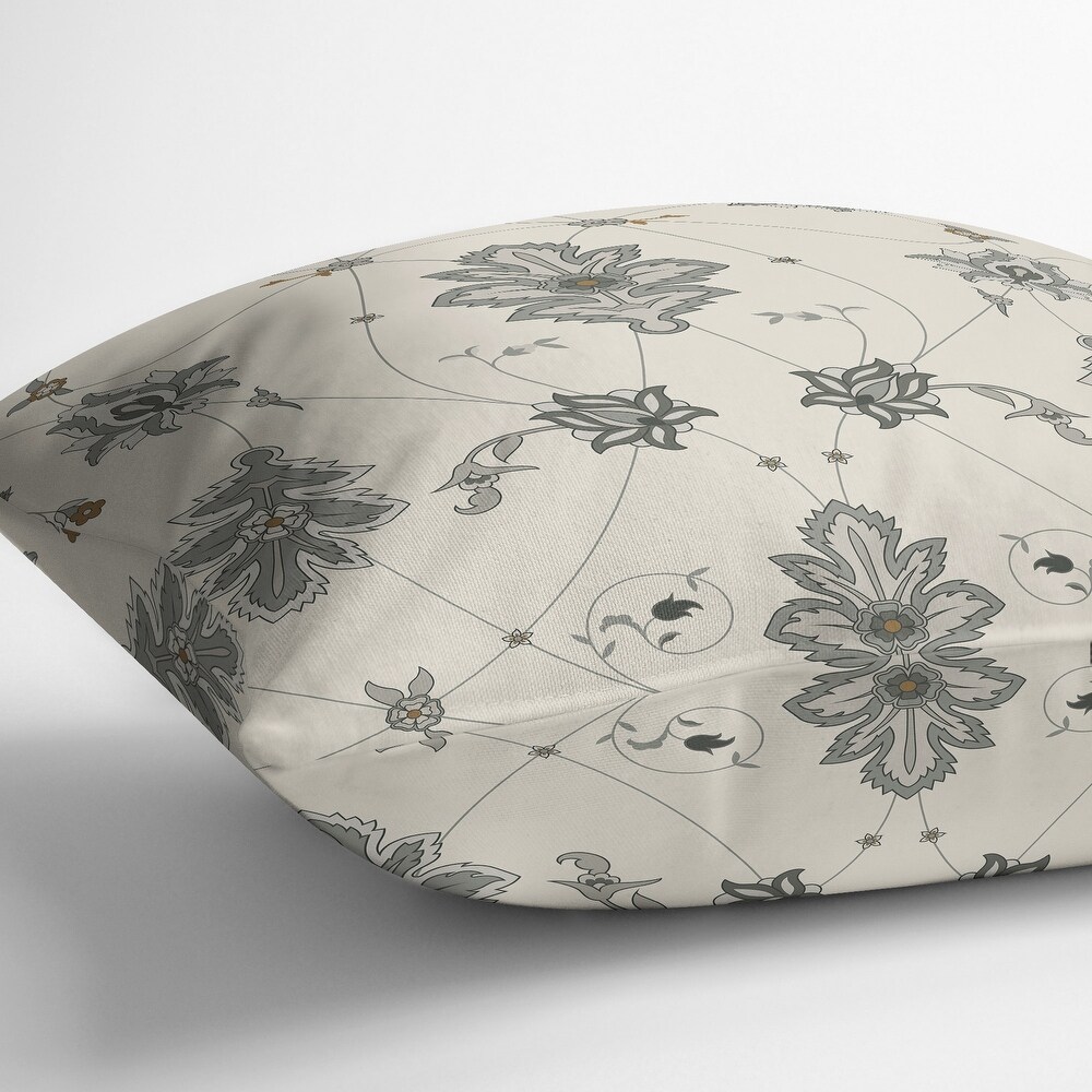 BABYLON GREY Outdoor Pillow By Marina Gutierrez