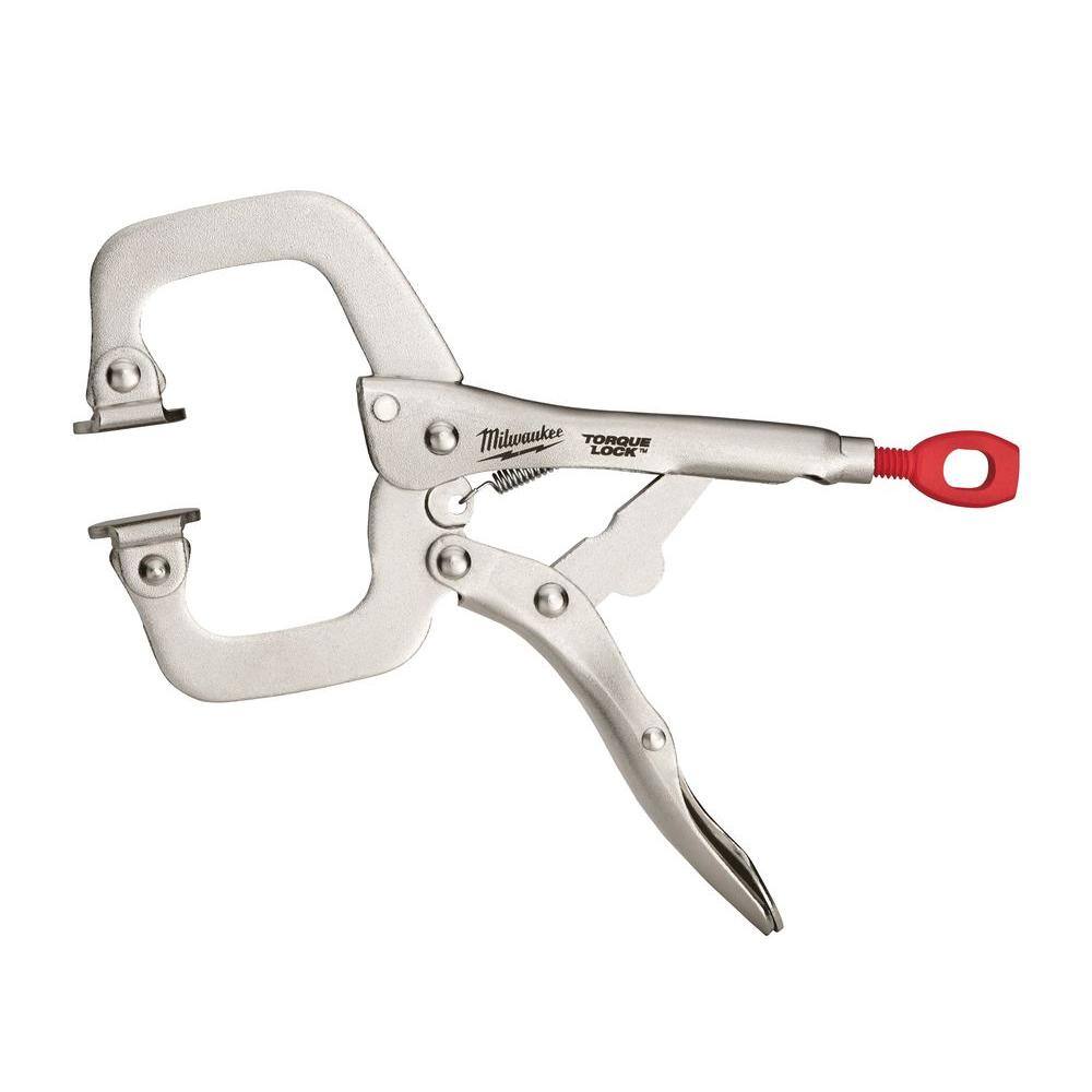 MW 6 in. Torque Lock Locking C-Clamp With Swivel Jaws 48-22-3522