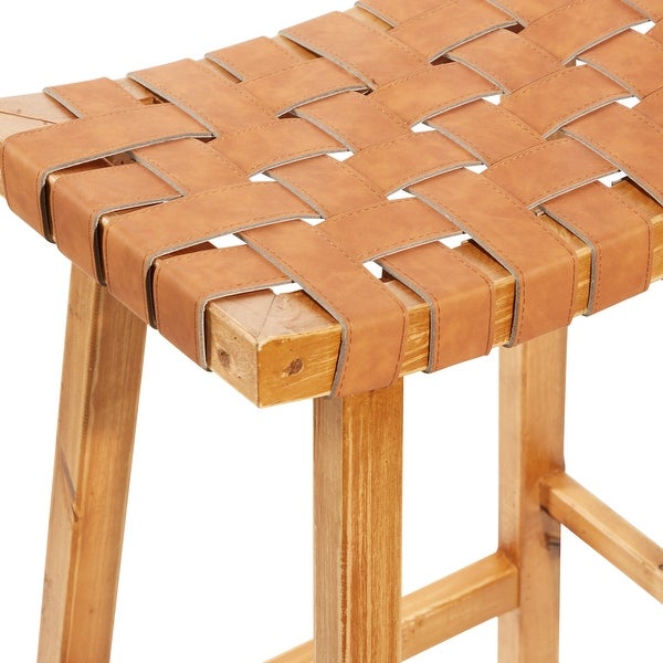 Brown Birch Rustic Stool 30 x 18 x 11 - 18 x 11 x 30