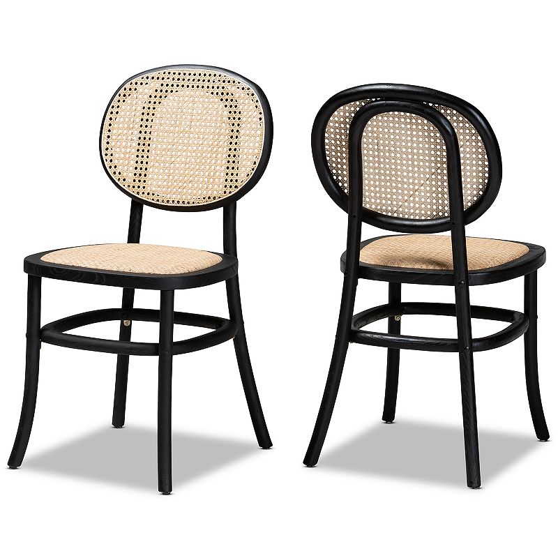 Baxton Studio Garold Dining Chair 2-piece Set