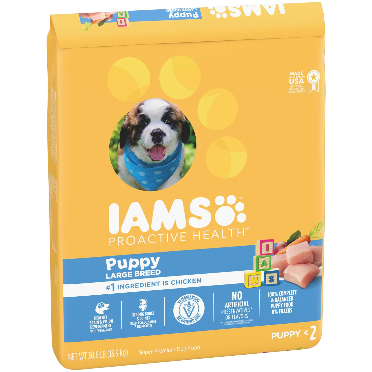 IAMS Smart Puppy with Real Chicken Dry Dog Food for Large Breed Puppy 306 lb Bag  Crowdfused