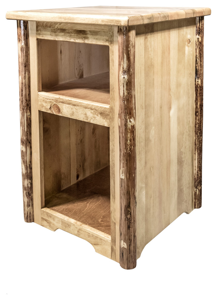 Glacier Country End Table   Rustic   Side Tables And End Tables   by Montana Woodworks  Houzz