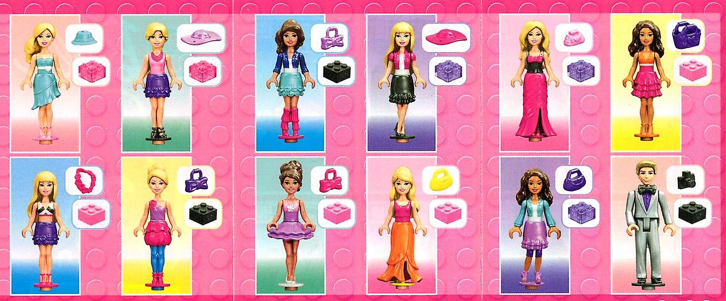 1-Pack Mega Bloks Barbie Figure Doll Doll With Accessories Blind Bags