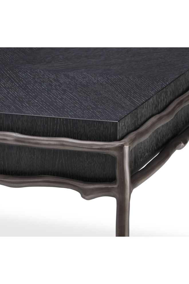 Charcoal Oak Square Side Table  Eichholtz Premier   Transitional   Side Tables And End Tables   by Oroa   Distinctive Furniture  Houzz