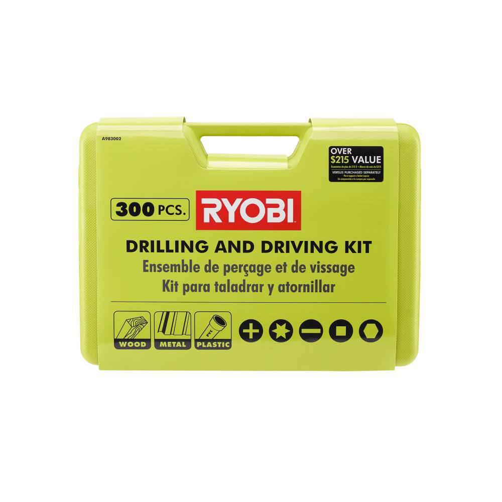 RYOBI 300 Piece Drill and Drive Kit A983002