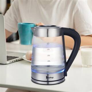 Winado 10.4-Cup Glass and Stainless Steel Electric Kettle 320230339580