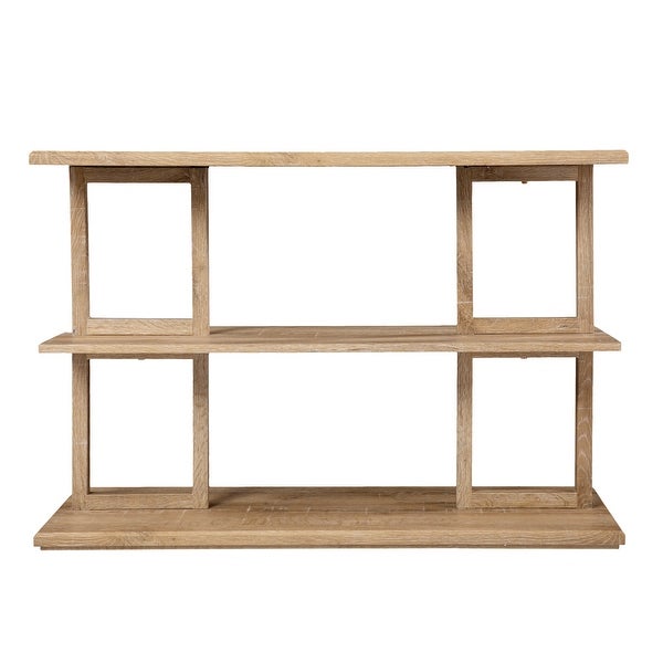 SEI Furniture Mabery Transitional Natural Wood Console Table