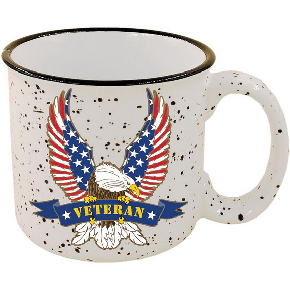 Eagle Emblems CU0545 Cup Coffee  Usa Veteran Eagle