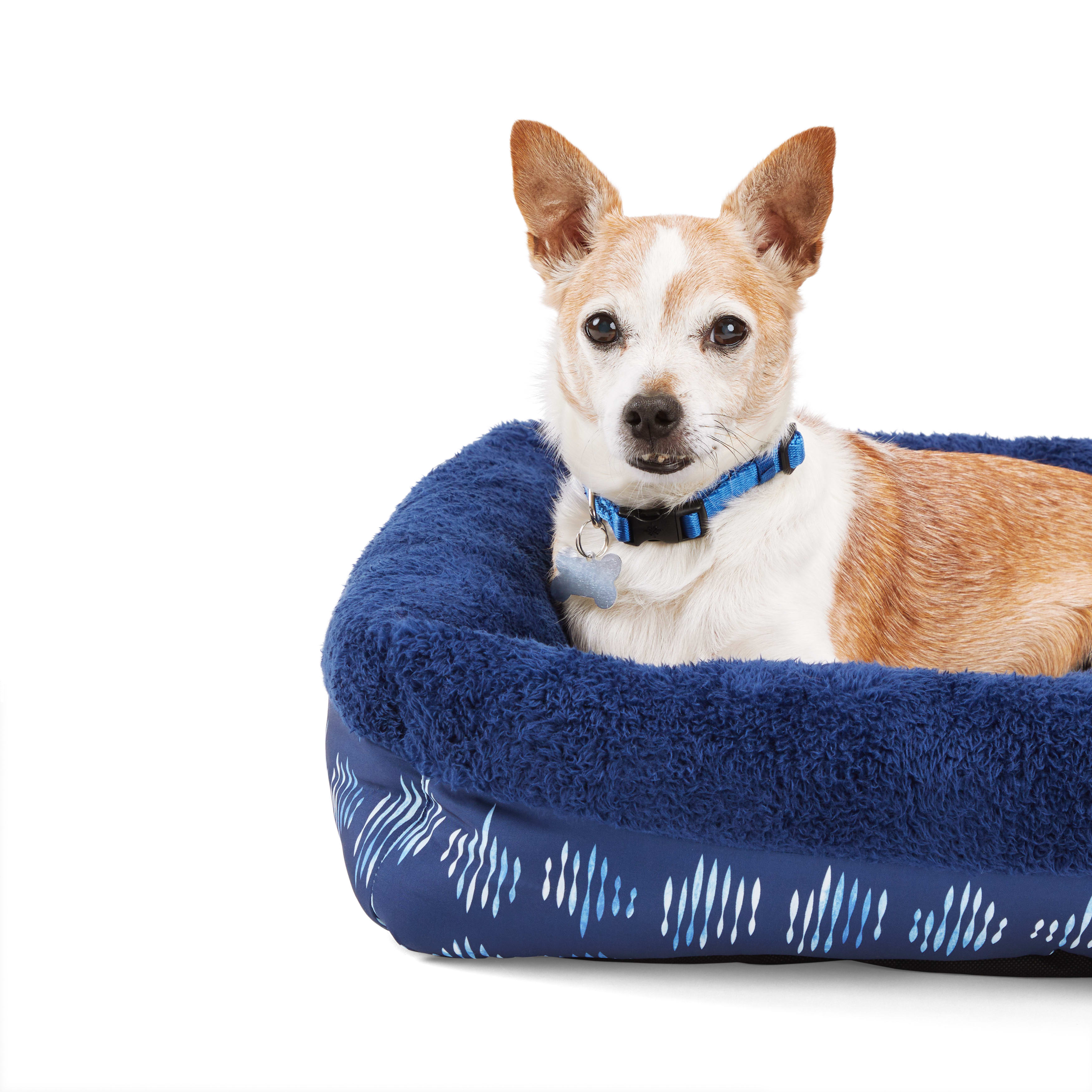 EVERYYAY Essentials Navy Snuggler Dog Beds， 21