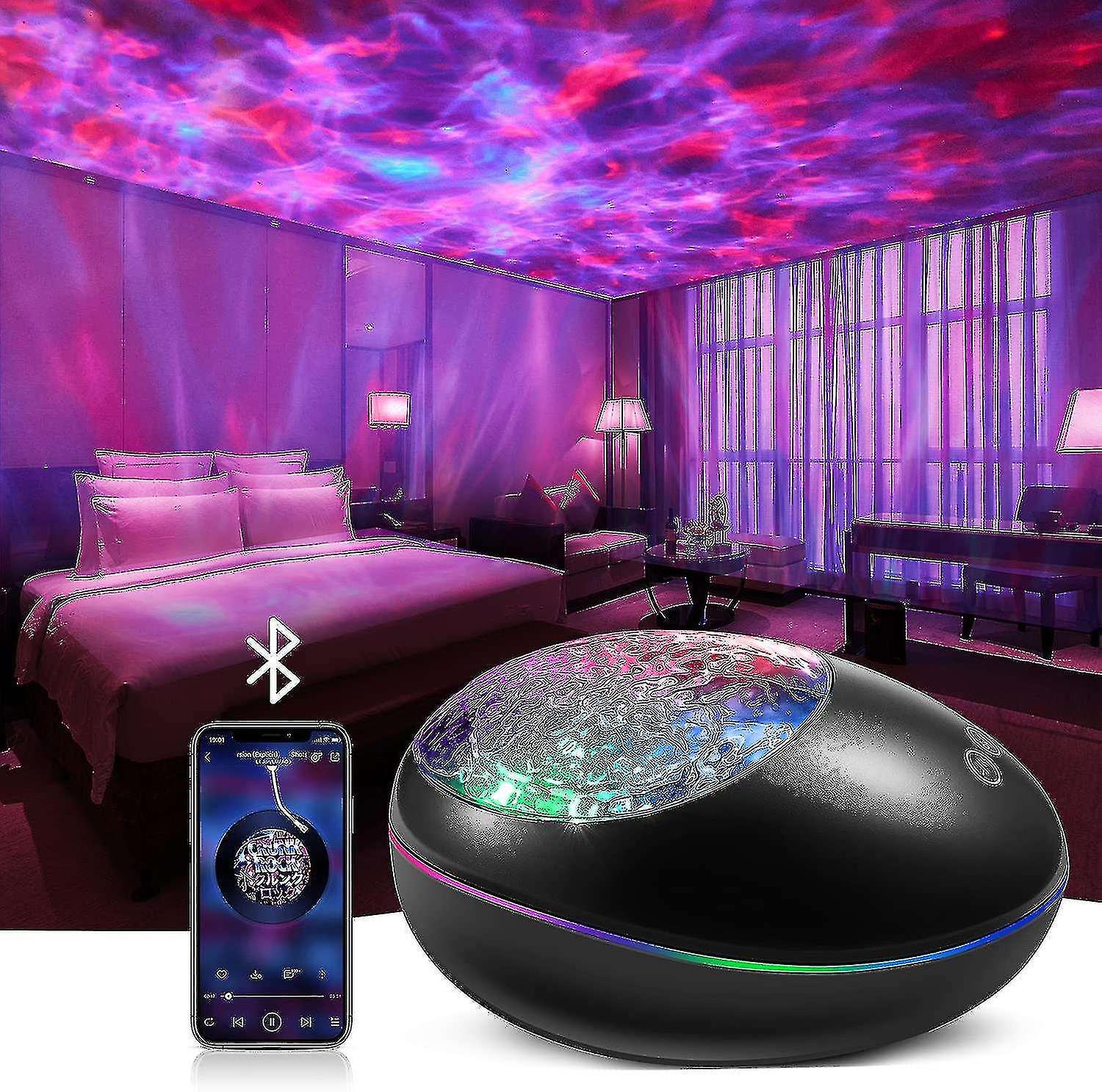 Galaxy Projector， Night Light Star Projector Kids Room White Noise Music Bluetooth Starlight， Lamp O