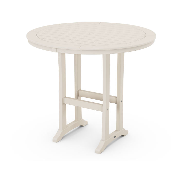 POLYWOOD 48 Round Outdoor Table - NAUTICAL Style  Dining, Counter or Bar Height