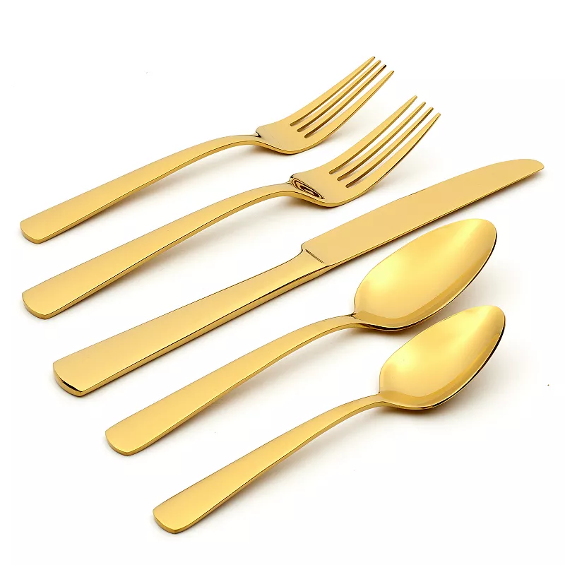 Oneida Aptitude Gold 20-pc. Flatware Set