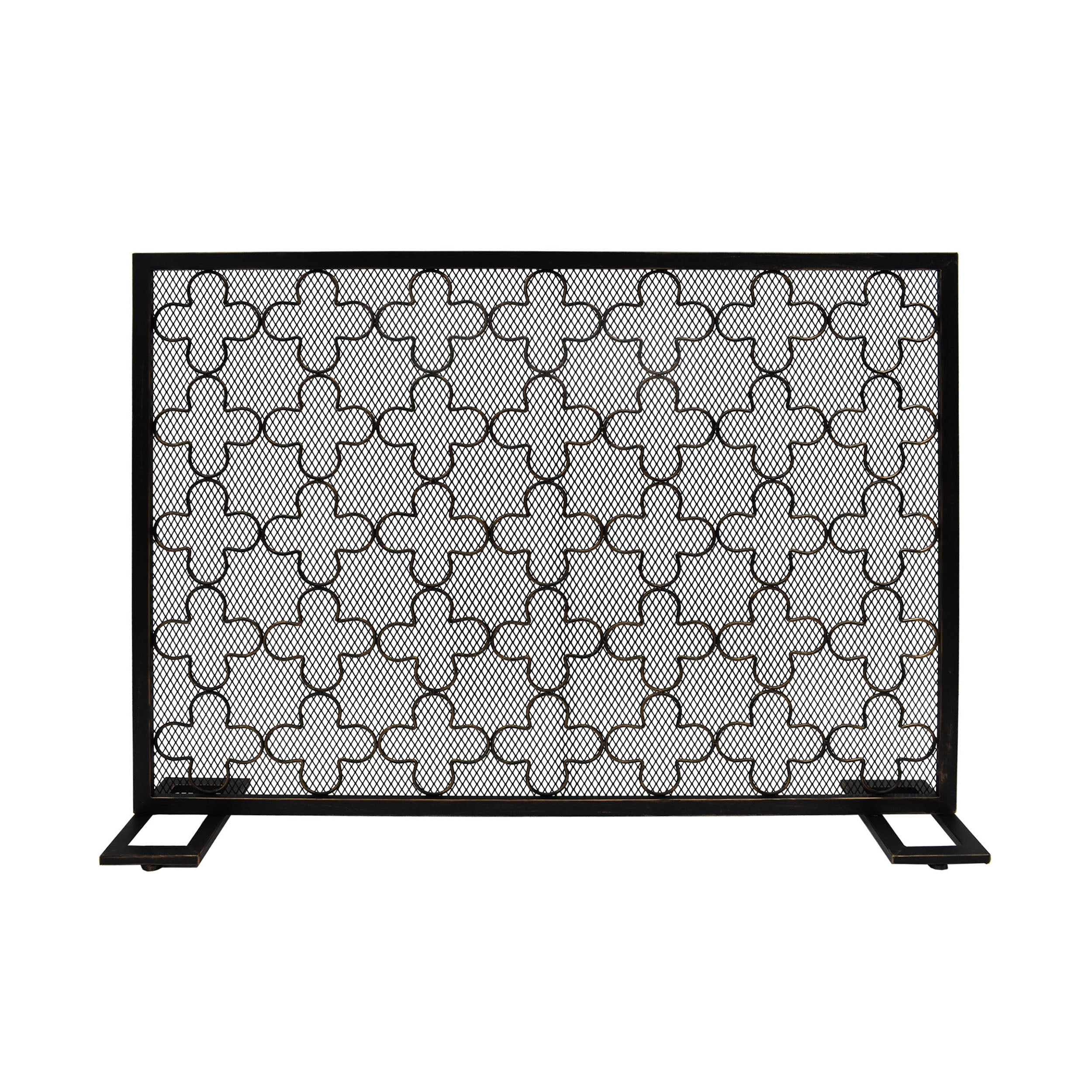 Uriah Modern Single PanelIron Firescreen