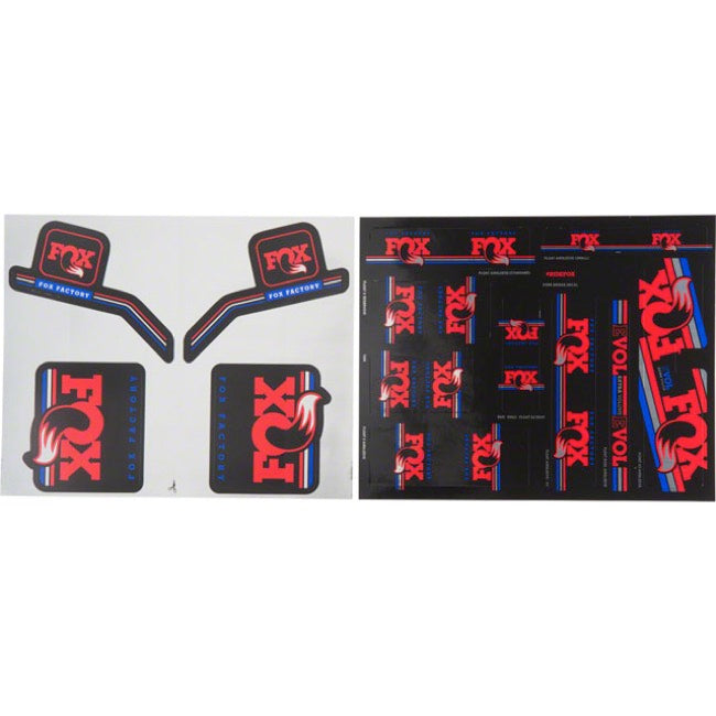 Fox Suspension Heritage Decal Kit for Forks and Shocks - Red/White/Blue