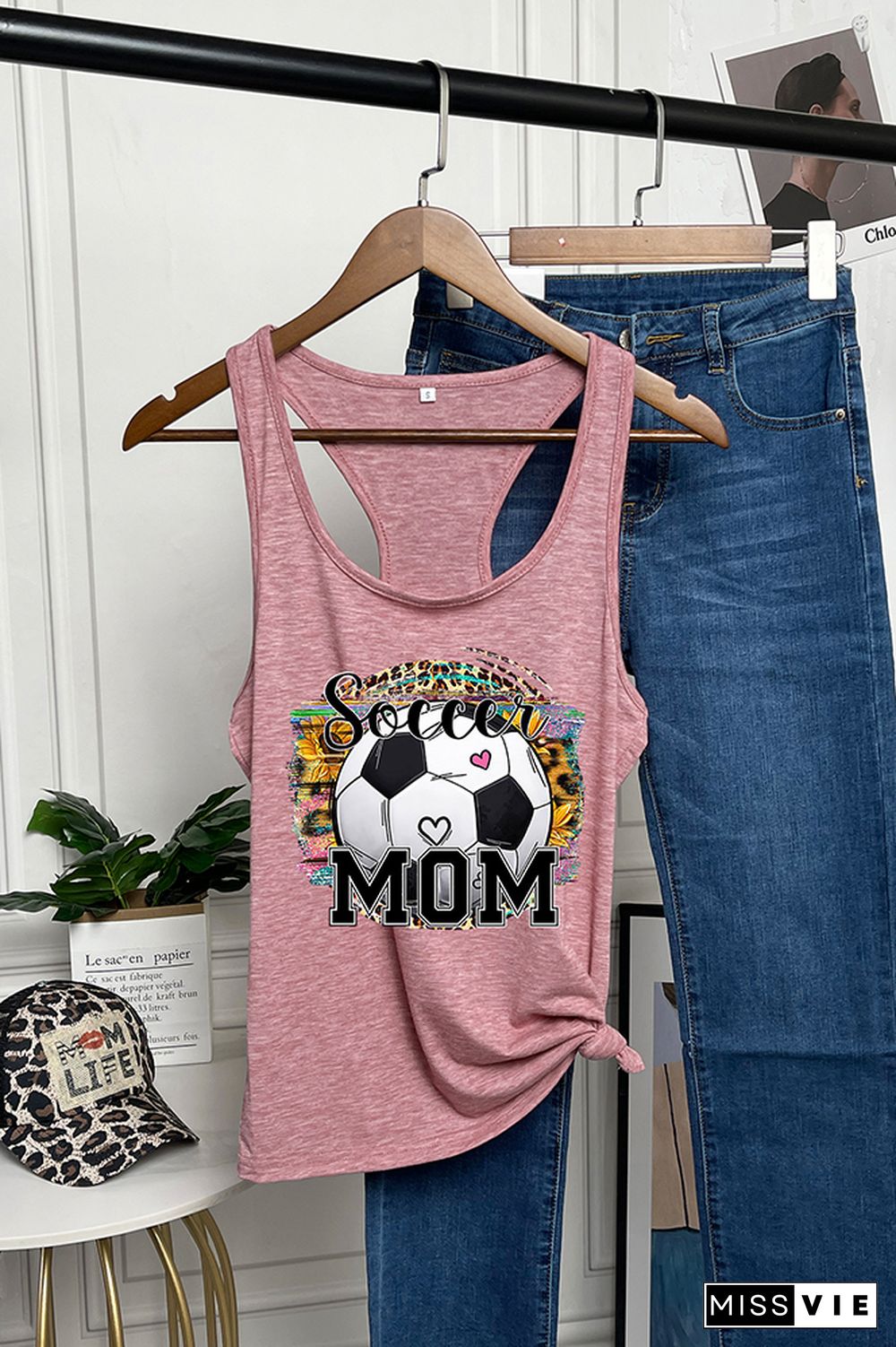 Soccer MOM Sleeveless Tank Top Wholesale