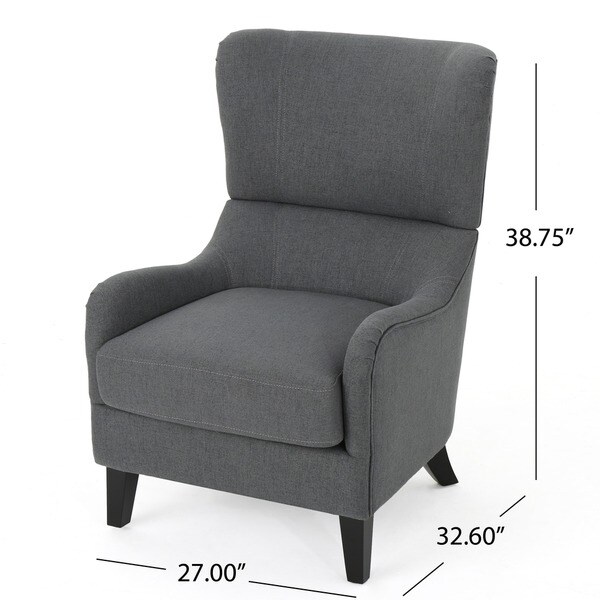 Quentin High-Back Club Chair by Christopher Knight Home