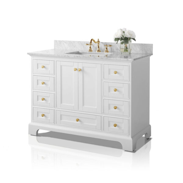 Audrey White 48-Inch Vanity Console