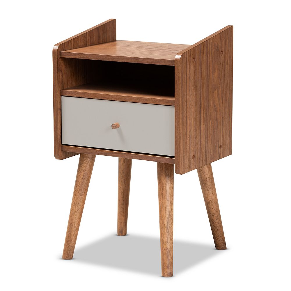 Baxton Studio Elario Nightstand Table