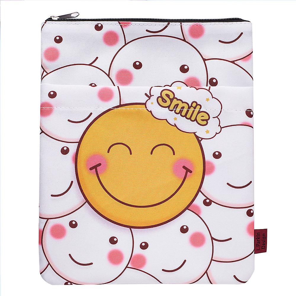 Smiley Face Book Sleeve With Zipper Book Covers For Paperbacks