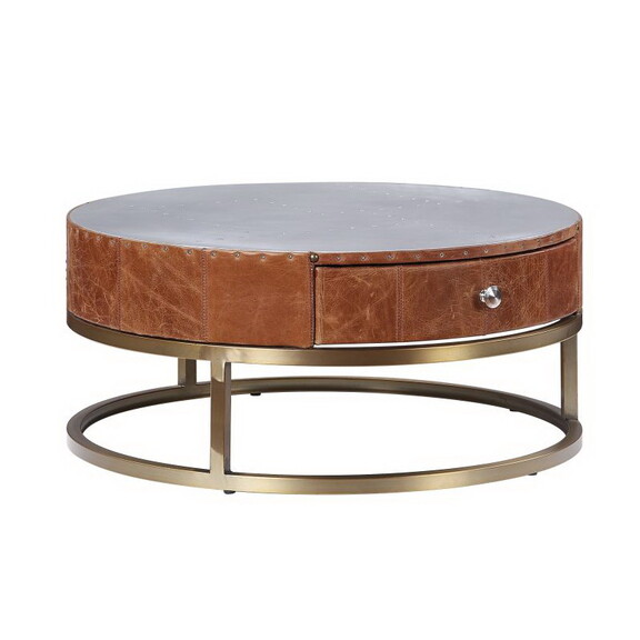 ACME Tamas Coffee Table (Small)  Aluminum   Cocoa ...