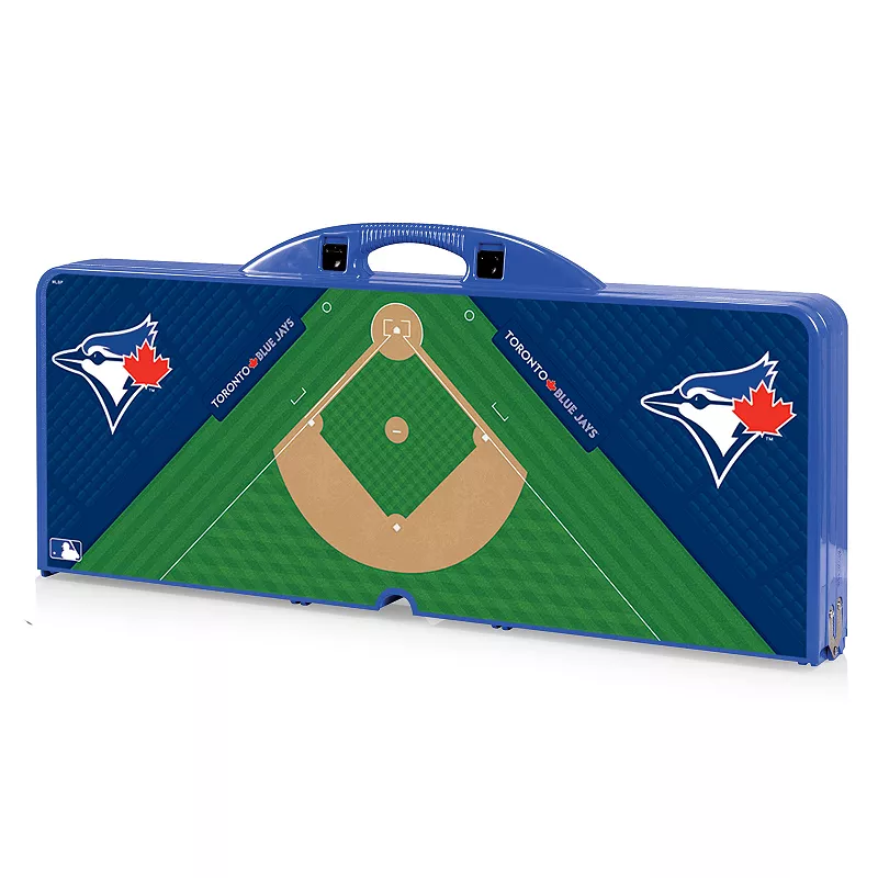 Picnic Time Toronto Blue Jays Portable Picnic Table with Field Design