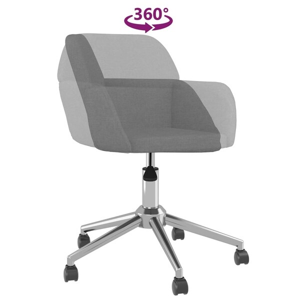 vidaXL Swivel Dining Chairs 2 pcs multi color Fabric