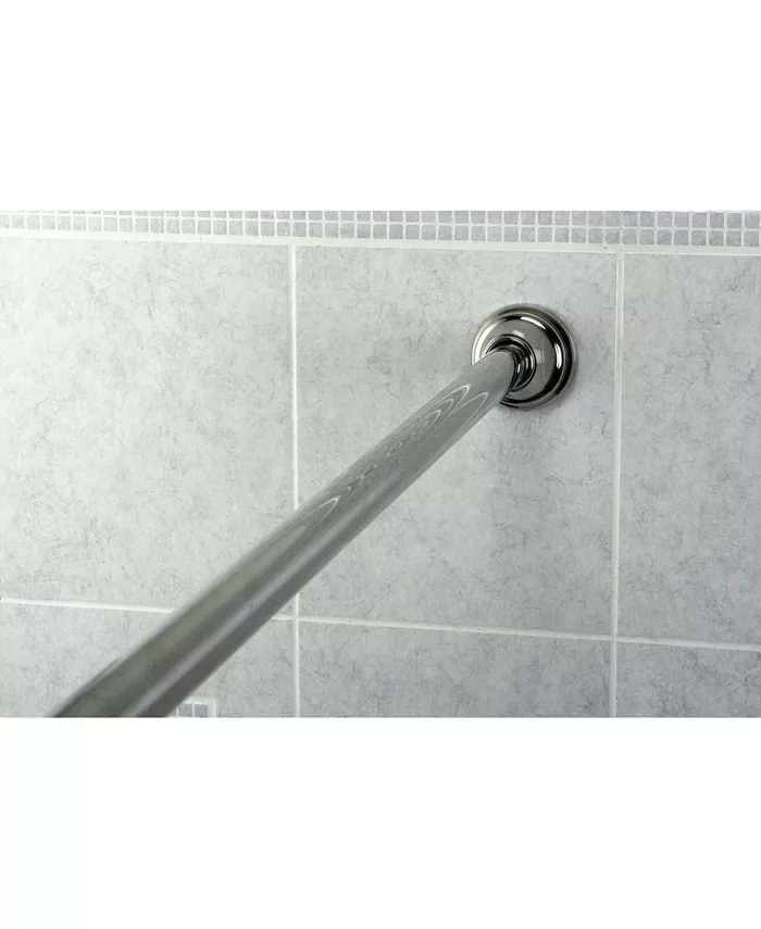 Kingston Brass 72-inch Tension Shower Rod with Decorative Flange