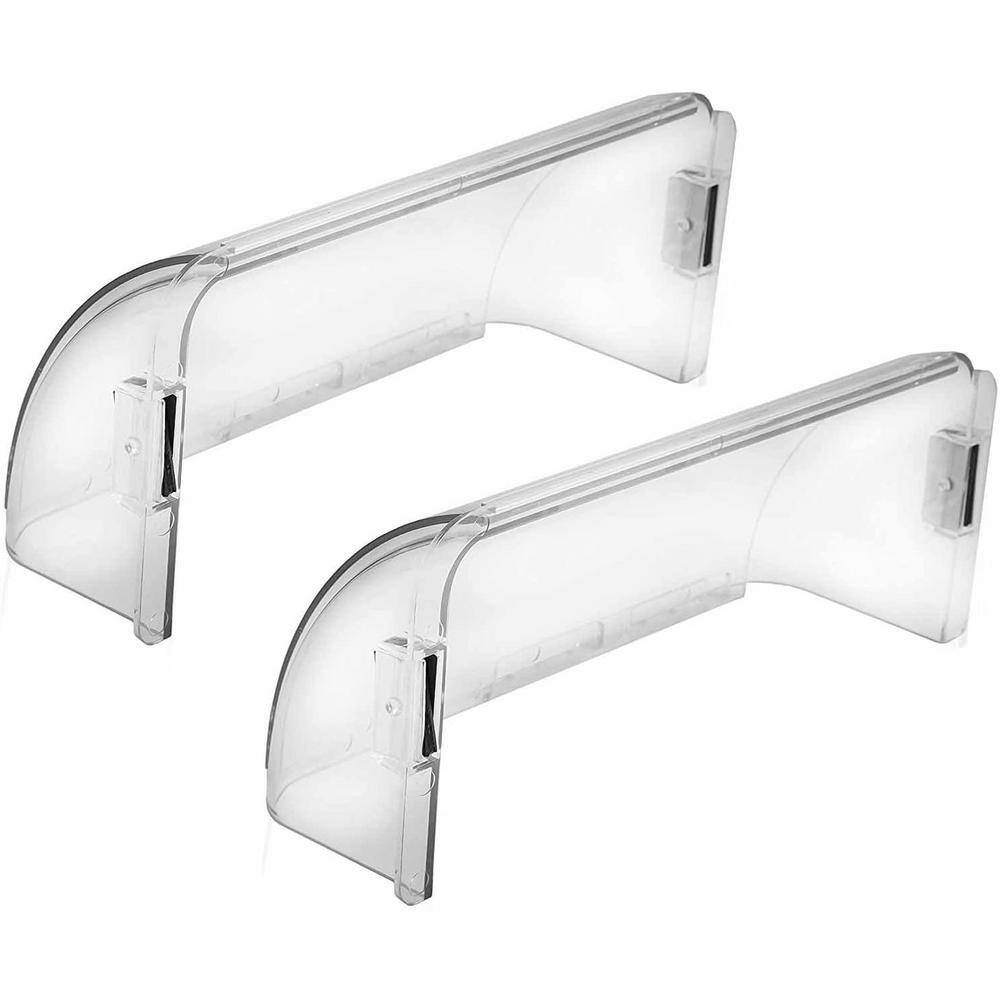 HOME INTUITION 10 in. to 14 in. Adjustable Magnetic Air Deflector for Sidewall and Ceiling Registers and Vents (2-Pack) HD08408