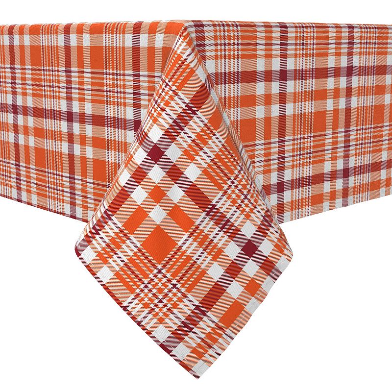 Rectangular Tablecloth， 100% Cotton， Plaid 14