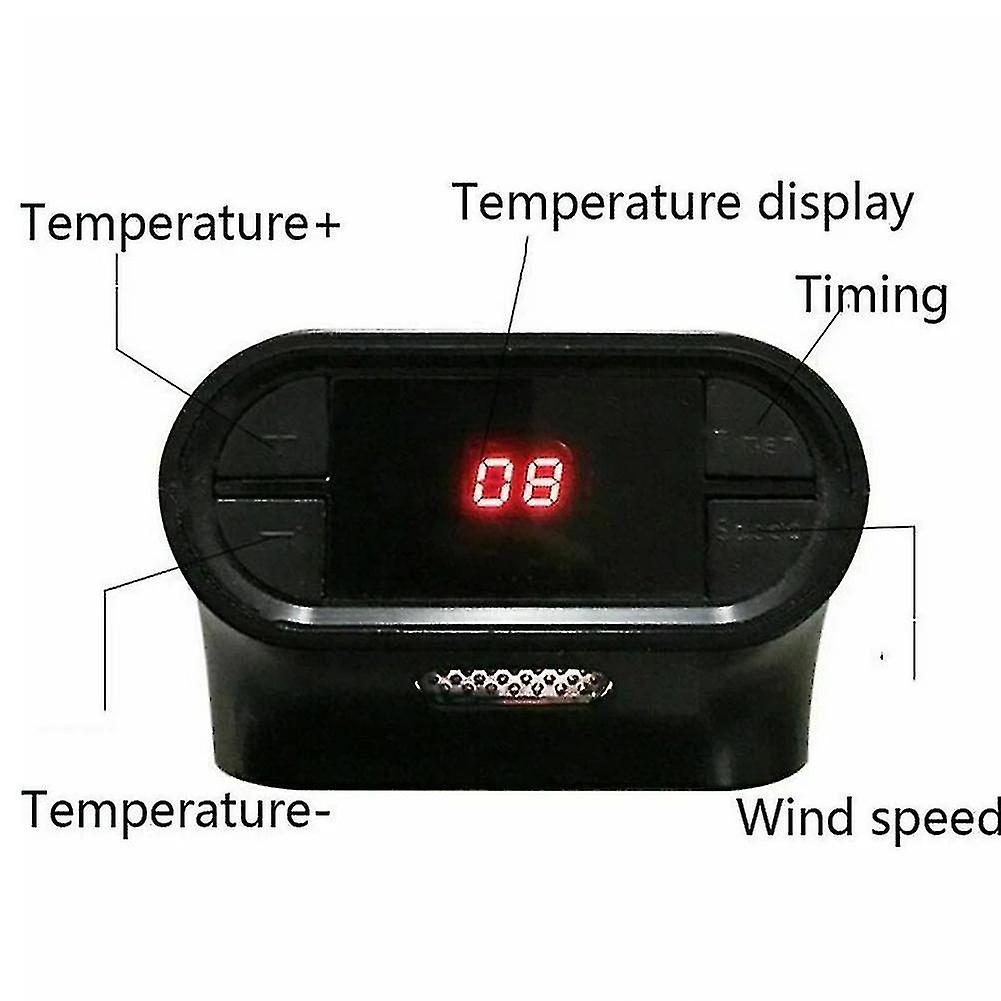 Portable 500w Electric Plug-in Heater Ceramic Space Heater Electric Heater For Home Fan Thermostat Control Fireplace Heater