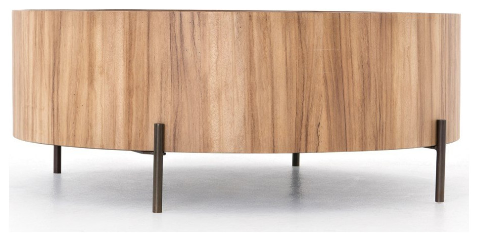 Lunas Drum Coffee Table   Midcentury   Coffee Tables   by Old Bones Co.  Studios  Houzz