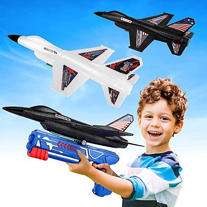 Airplane Launcher Toy For Kids Outdoor Flying Toys Birthday Gifts