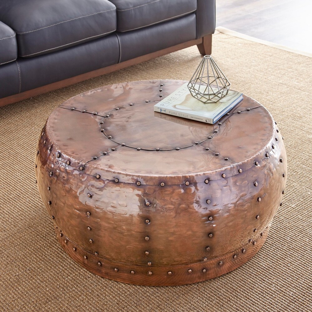 Chatra Antiqued Round Coffee Table by Greyson Living