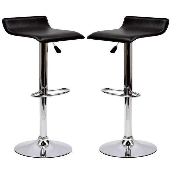 Porch and Den Elsinore Leatherette Bar Stools (Set of 2)