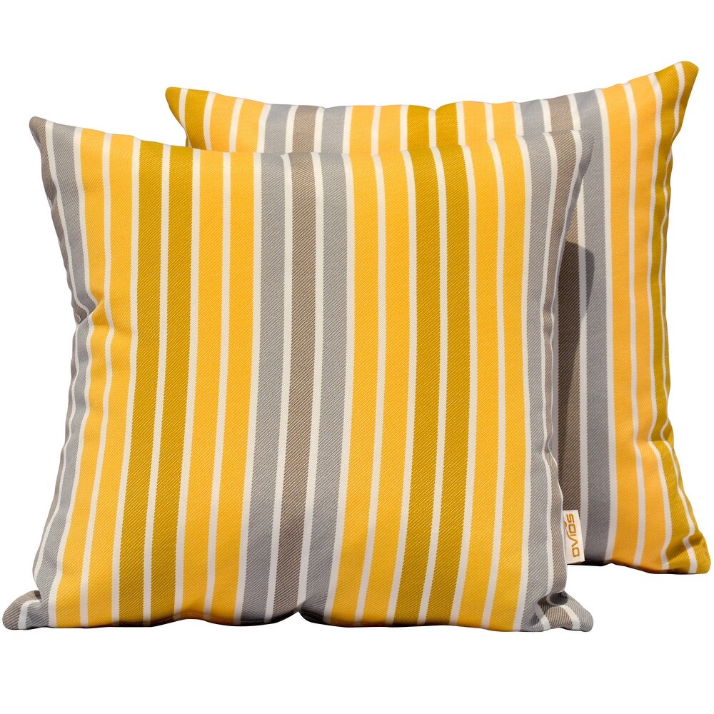 OVIOS Outdoor 17 inch Polyester Home Throw Pillows (Set of 2)