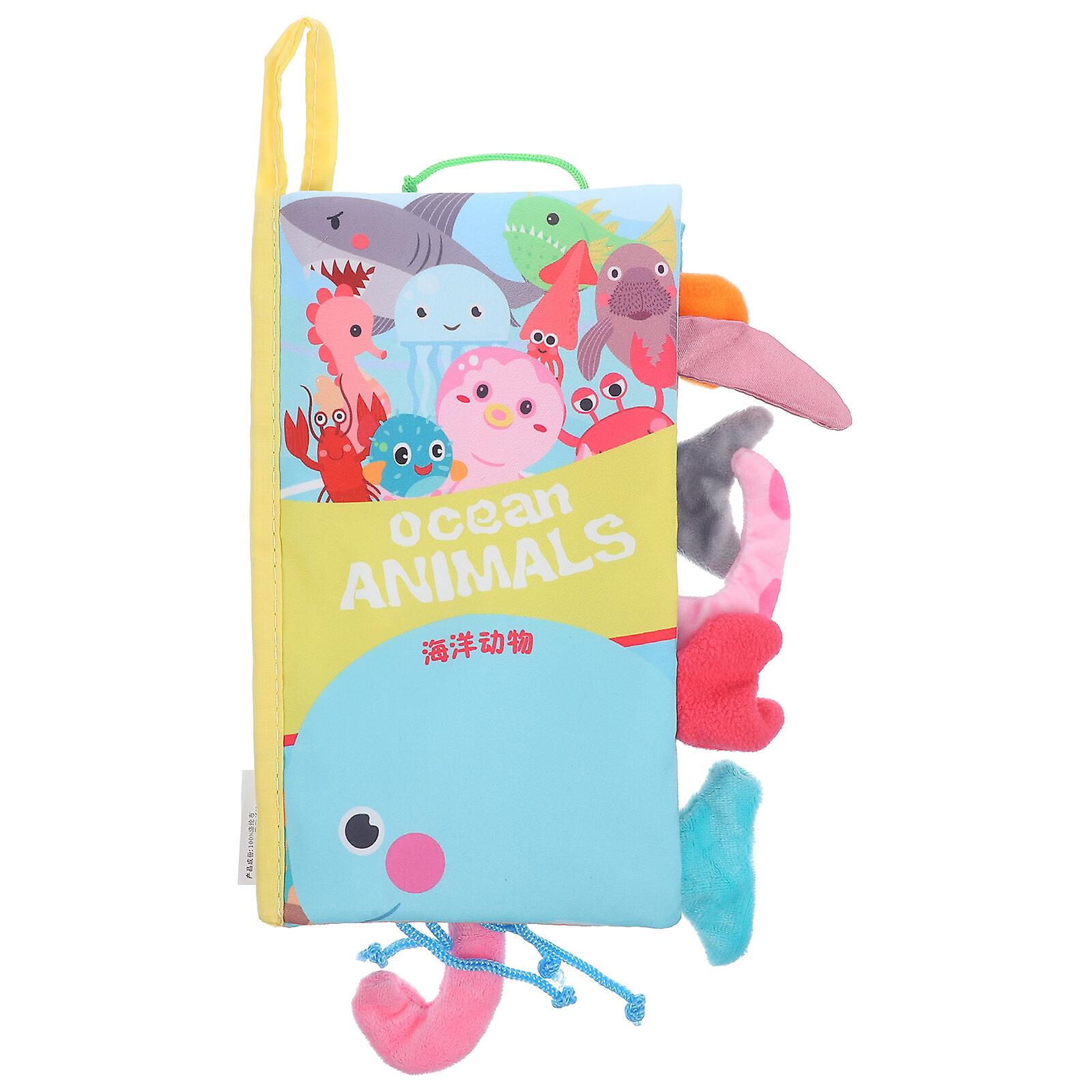 Animals Cloth Book Baby Books Toy Soft Baby Books Education Sensory Baby Toy (ocean Animals)