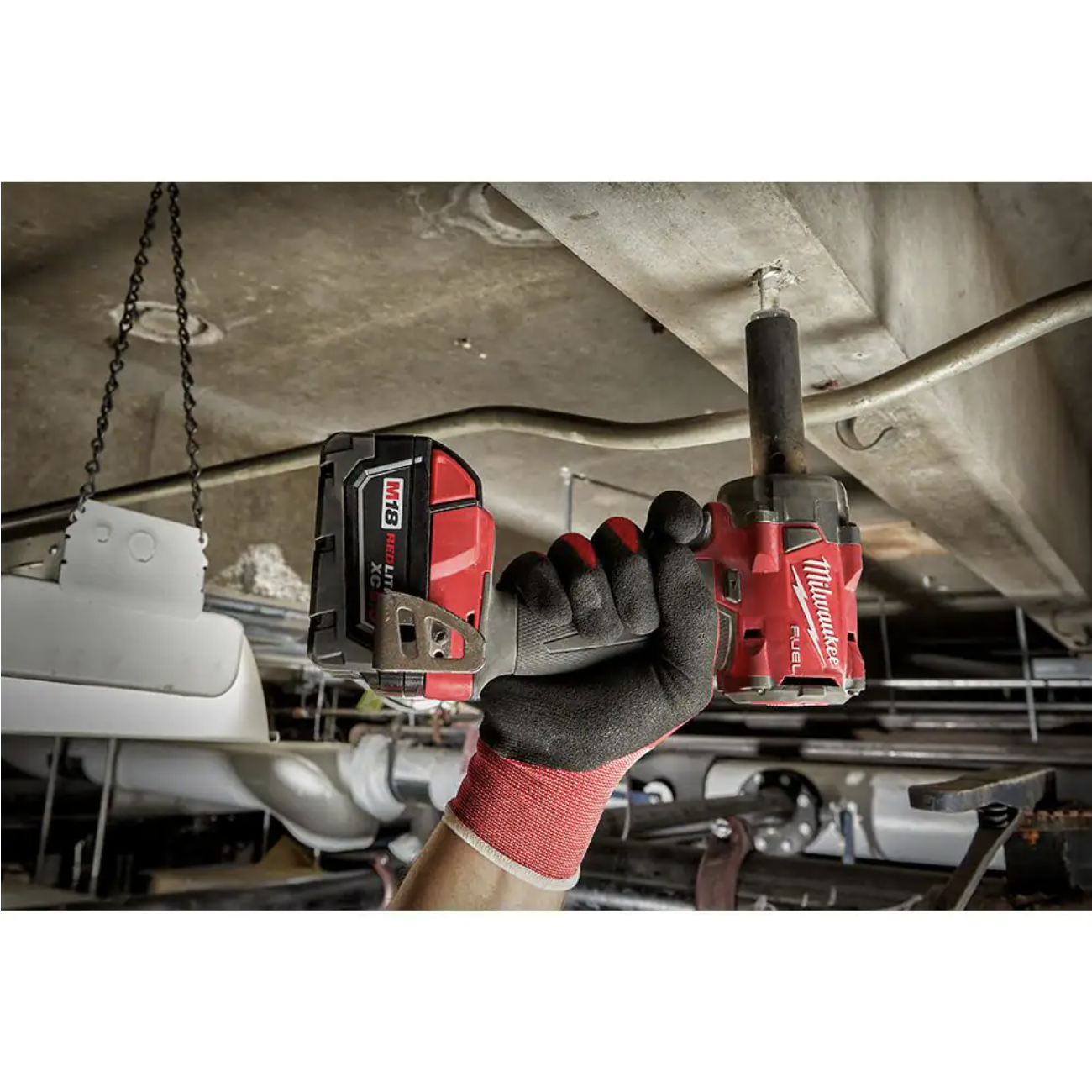 Milwaukee M18 FUEL Gen-2 18V Lithium-Ion Brushless Cordless 3/8 in. and 1/2 in. Compact Impact Wrench with Friction Ring(2-Tool)