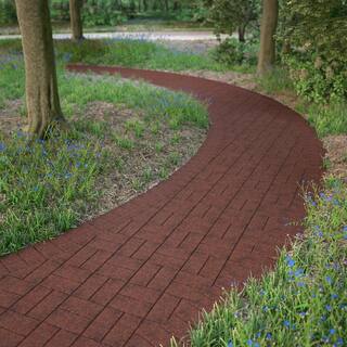 Pavestone Holland 7.87 in. L x 3.94 in. W x 1.77 in. H 45 mm Red Charcoal Concrete Paver (672-Piece145 sq. ft.Pallet) 22088